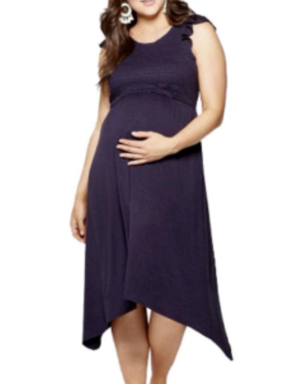 Isabel Maternity by Ingrid & Isabel Black Smocked Maxi Dress